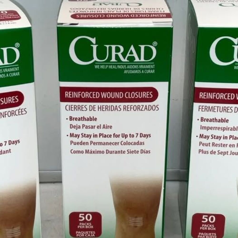 CURAD REINFORCED WOUND CLOSURES , 1.25 X 3 IN.